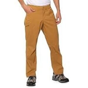 Eddie Bauer Ascent Pants Mens Size 34 Tan Guide Pro Cargo Hiking Outdoor